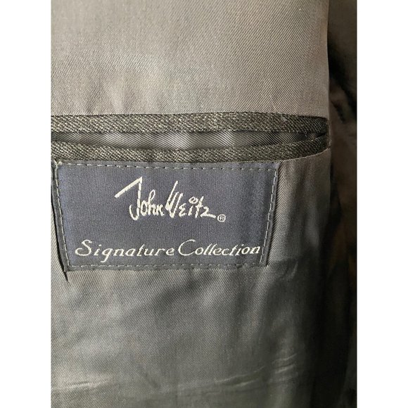 John Weitz Woolmark Blazer Work Pants Set 44L/54 - Picture 5 of 10